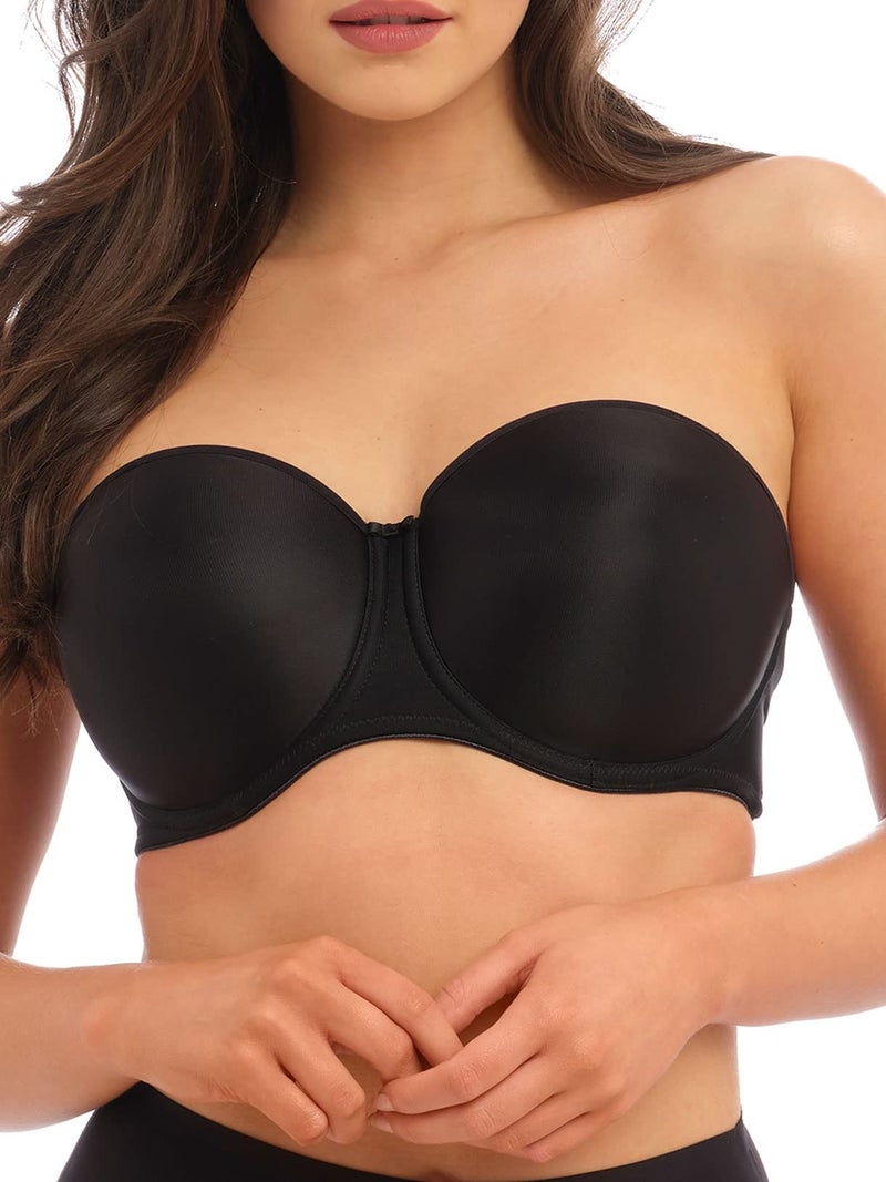 Fantasie حمالة صدر بدون حمالات ملساء من فانتازي للنساء، سوداء، 32E - Image 4